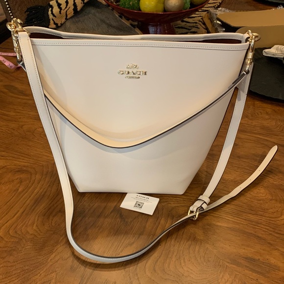 NWOT Coach Creamy White Leather 2Way - Picture 15 of 16